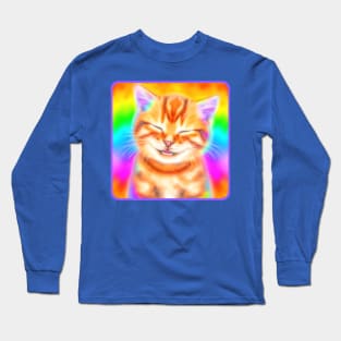 Smiling Cat Long Sleeve T-Shirt